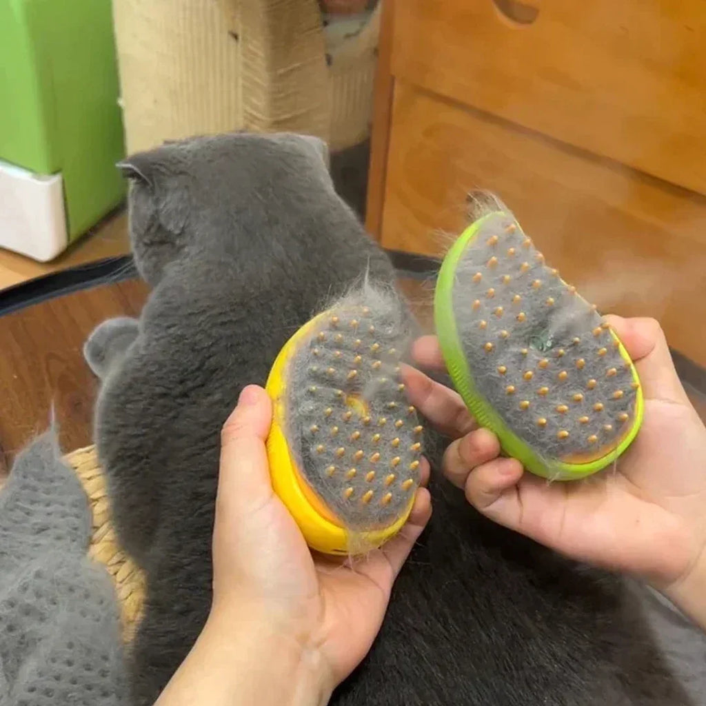 3-in-1 Electric Pet Grooming Steam Brush Sprayer Massage Comb for Cats Dogs Shedding Control Gentle Anti-Static Grooming Tool