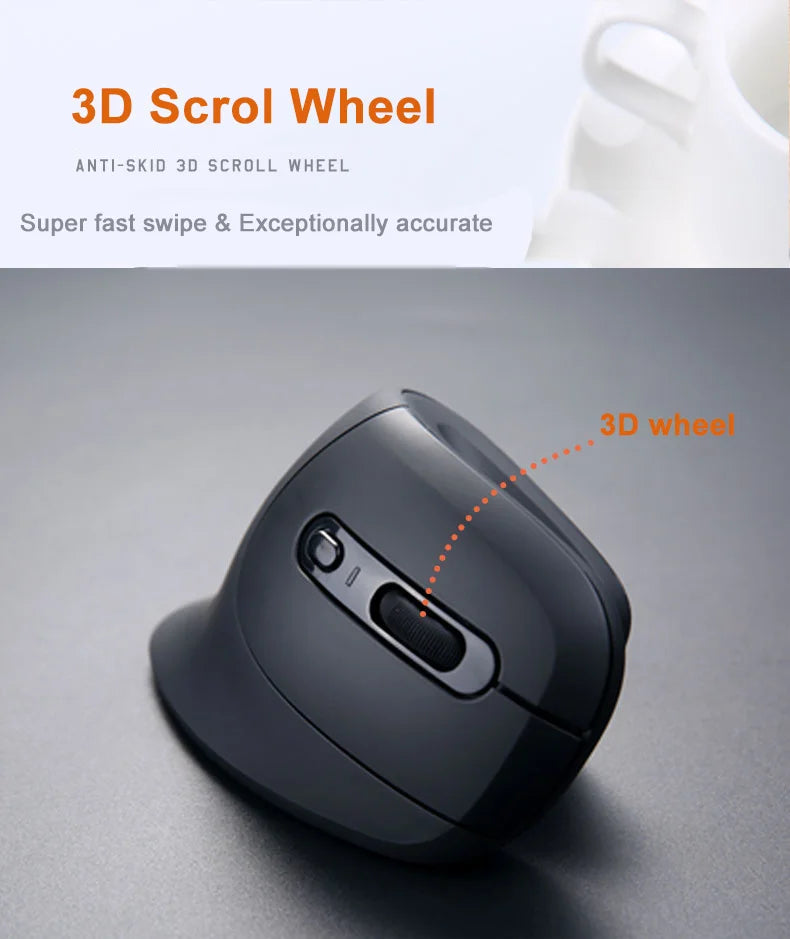 Wireless Vertical Mouse Wired USB Computer Gaming Mice Optical 2.4G Silent Gamer Ergonomic Mause For Laptop PC Windows Tablet