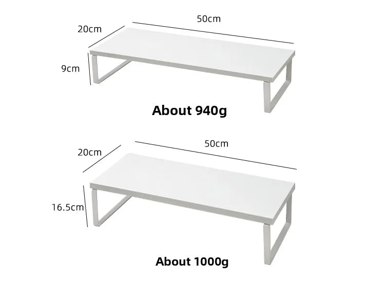 Desktop Cuter Monitor Riser Stand Office Desk Organizer Bookelf Storage Solution Simple Design Wood Material Tabletop Pl...