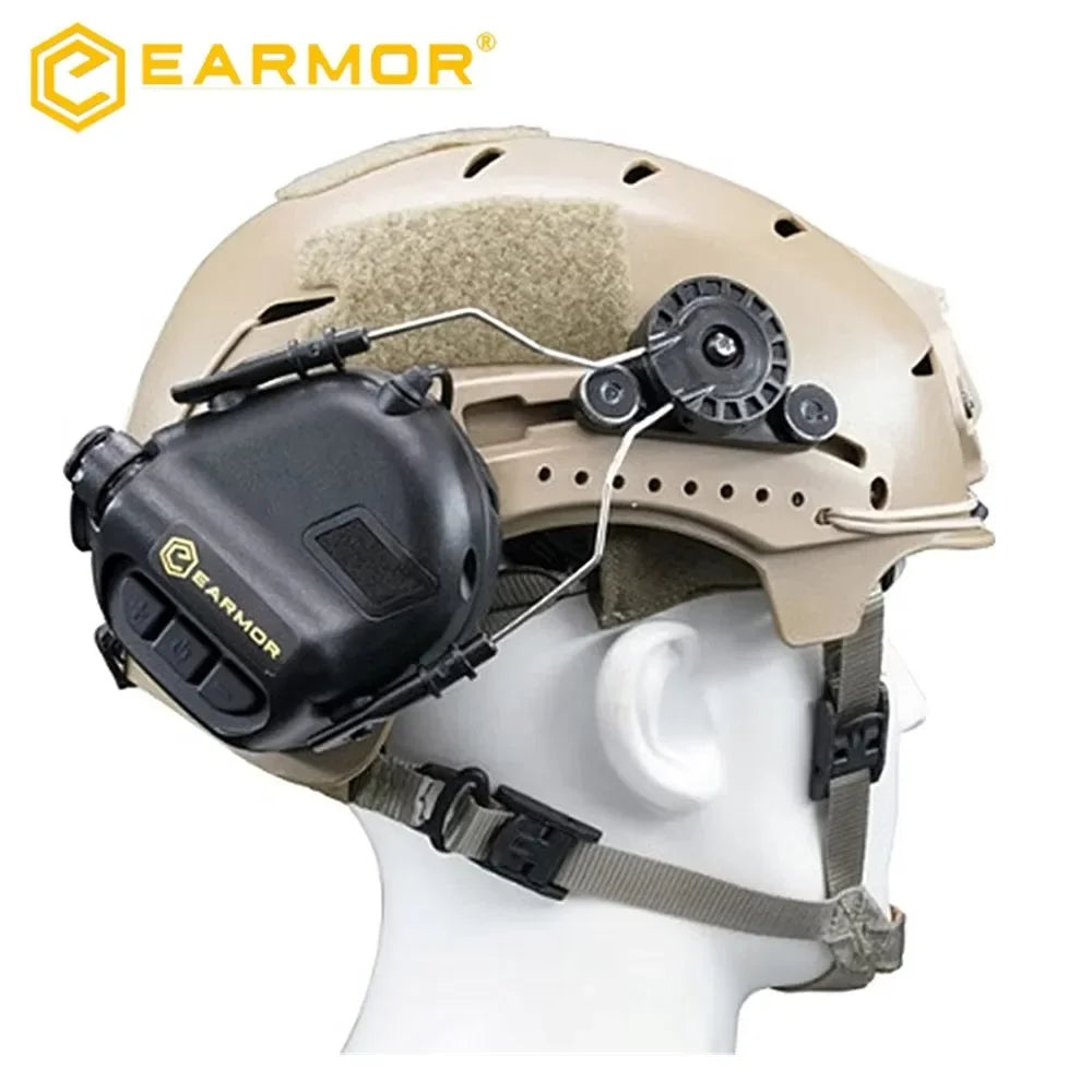 EARMOR Shooting Earmuffs Helmet Rail ARC and EXFIL Helmet Rail Adapter Tactical Headset Adapter for ARC Rail Helmet Accessories