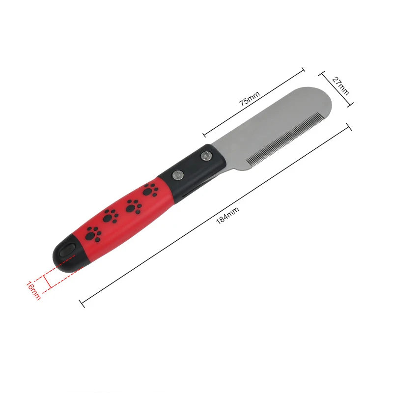 Dog Grooming Tools Dog Comb Pet Grooming Brush Terrier Plucking Knife Pet Hair Beating Knife Scraper Comb Dog Accessories