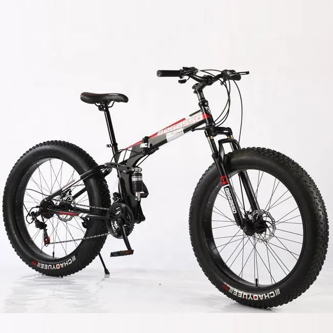 Folding Fat Tire Tyre Mountain Bike Tires 26x4.0 Bicycle Mtb Cycle With Gears for Adult