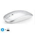 2025New Rechargeable Wireless Mouse Bluetooth-compatible 2.4GHz Dual Modes Computer Mice with Nano Receiver for PC Laptop