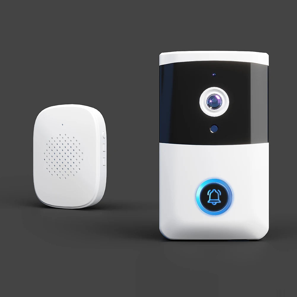 WiFi Wireless Video Doorbell IR Night Vision Doorbell Camera Smart Door Bell for Home Security Alarm System