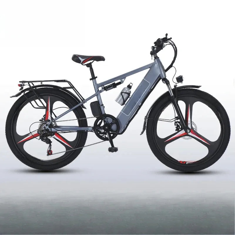 Ebike 400W motor 48V 30AH lithium battery 26-inch tire electric bicycle, urban commuting and transportation adult electric bike