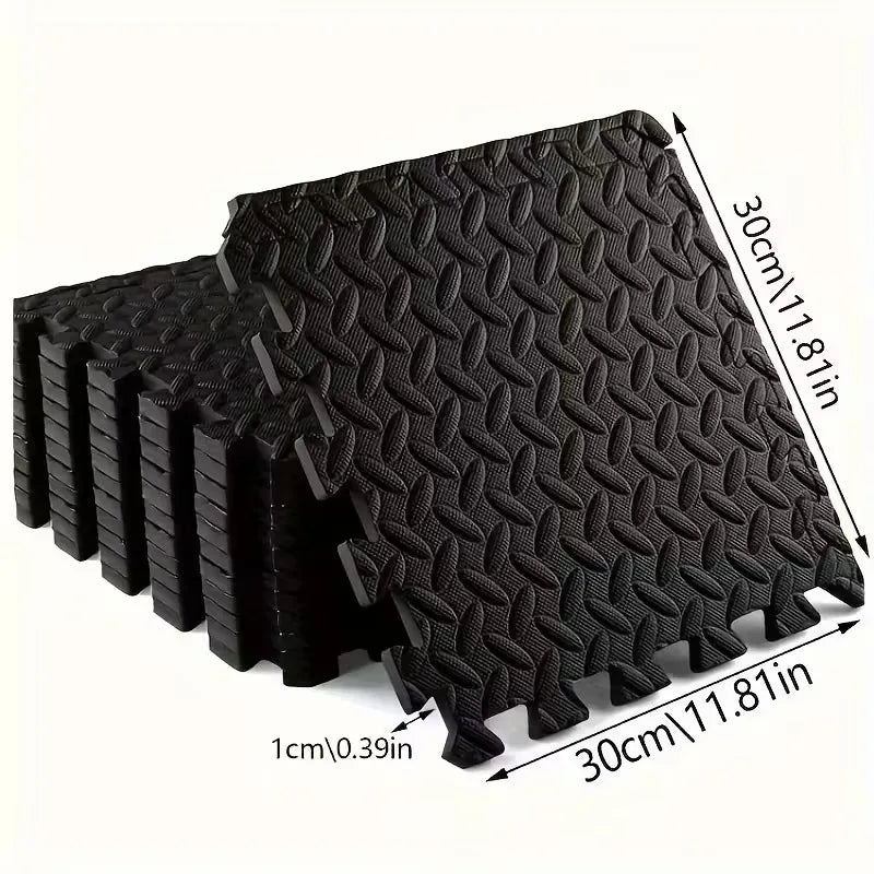 30x30cm Yoga Mat Shock Absorbing Mat Home Gym Pad EVA Eco Friendly Non Slip Foam Interlocking Flooring Suitable for Home and Gym
