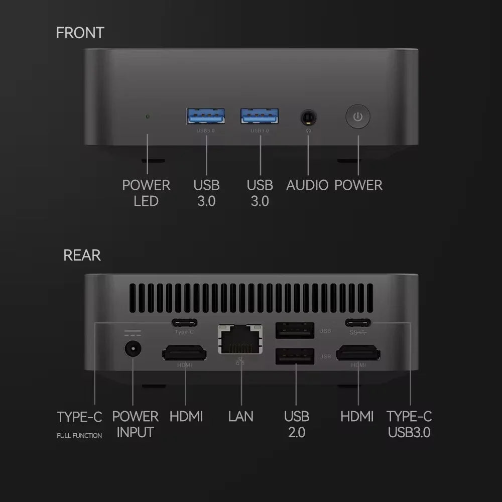 Mini Computer PC Windows 11 intel core i9 8950HK 16GB DDR4 512GB 1TB 2TB SSD M.2 UHD Graphics 1000Mbps Portable Mini PC Desktop