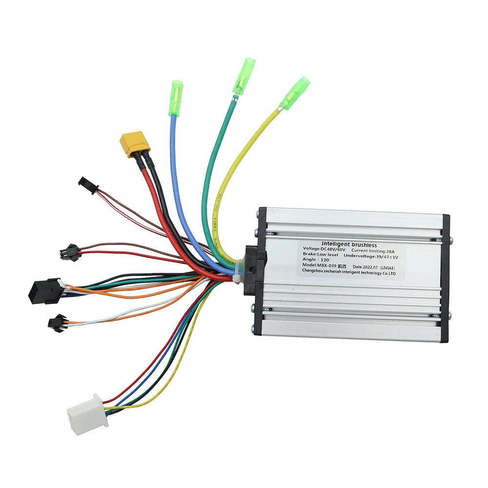 Electric Scooter Single Drive 48V 23A Dual Drive 48V-60V 28A Only Brushless Controller With Key LCD Display Accelerator