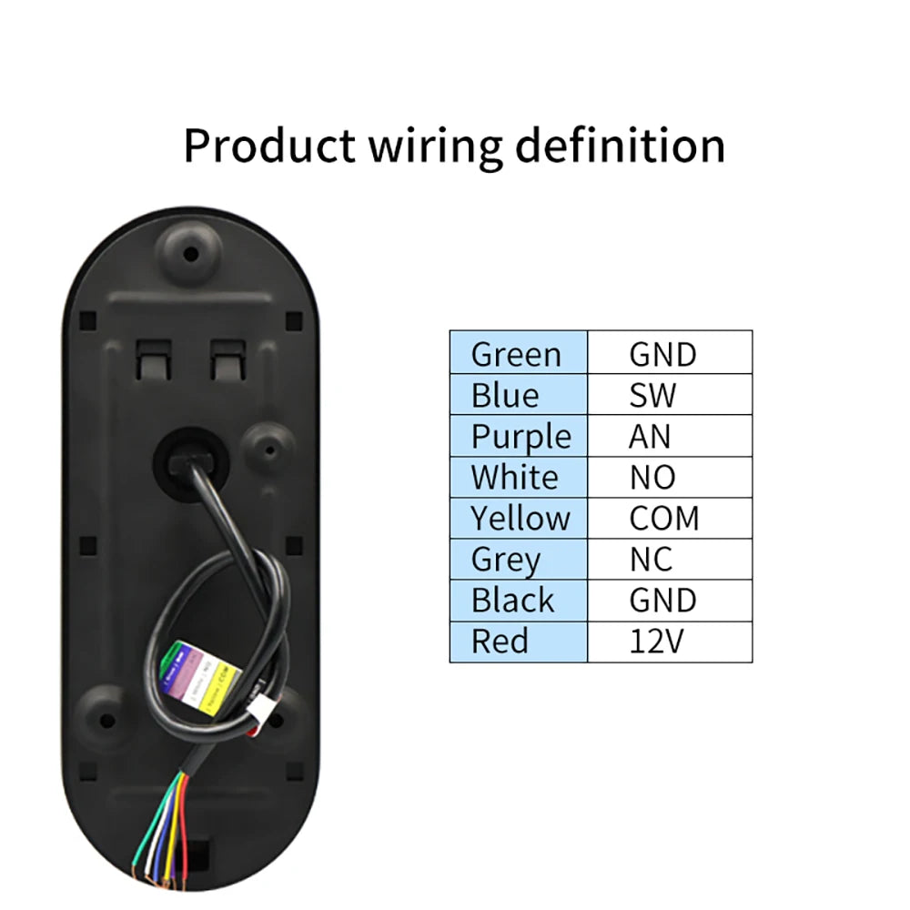 1080P Tuya Smart Doorbell Wifi Video Intercom with Motion Detection Unlock by Remote Control RFID Card NFC APP Access Control