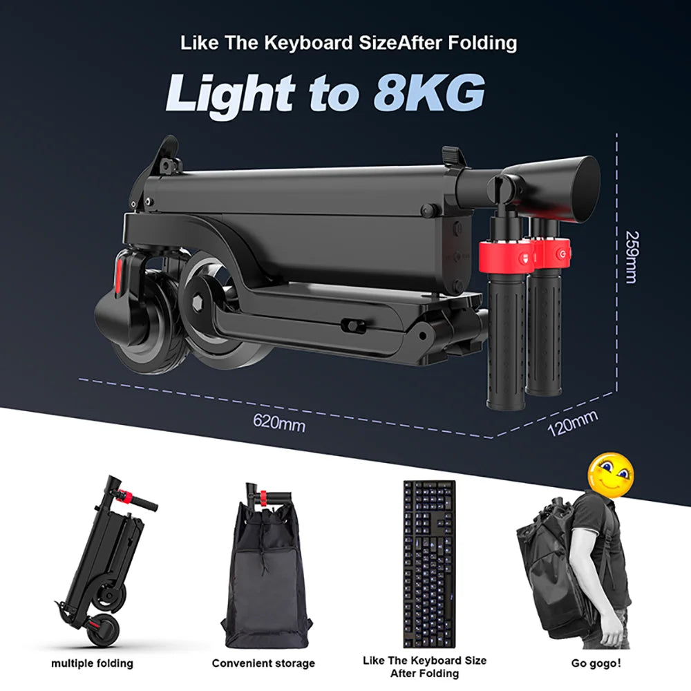 HX X6 EScooter 350W 25KM/H Foldable Electric Kick Scooter Adult Electric Scooter 7.5AH 36V EScooter For Adult Children E scooter