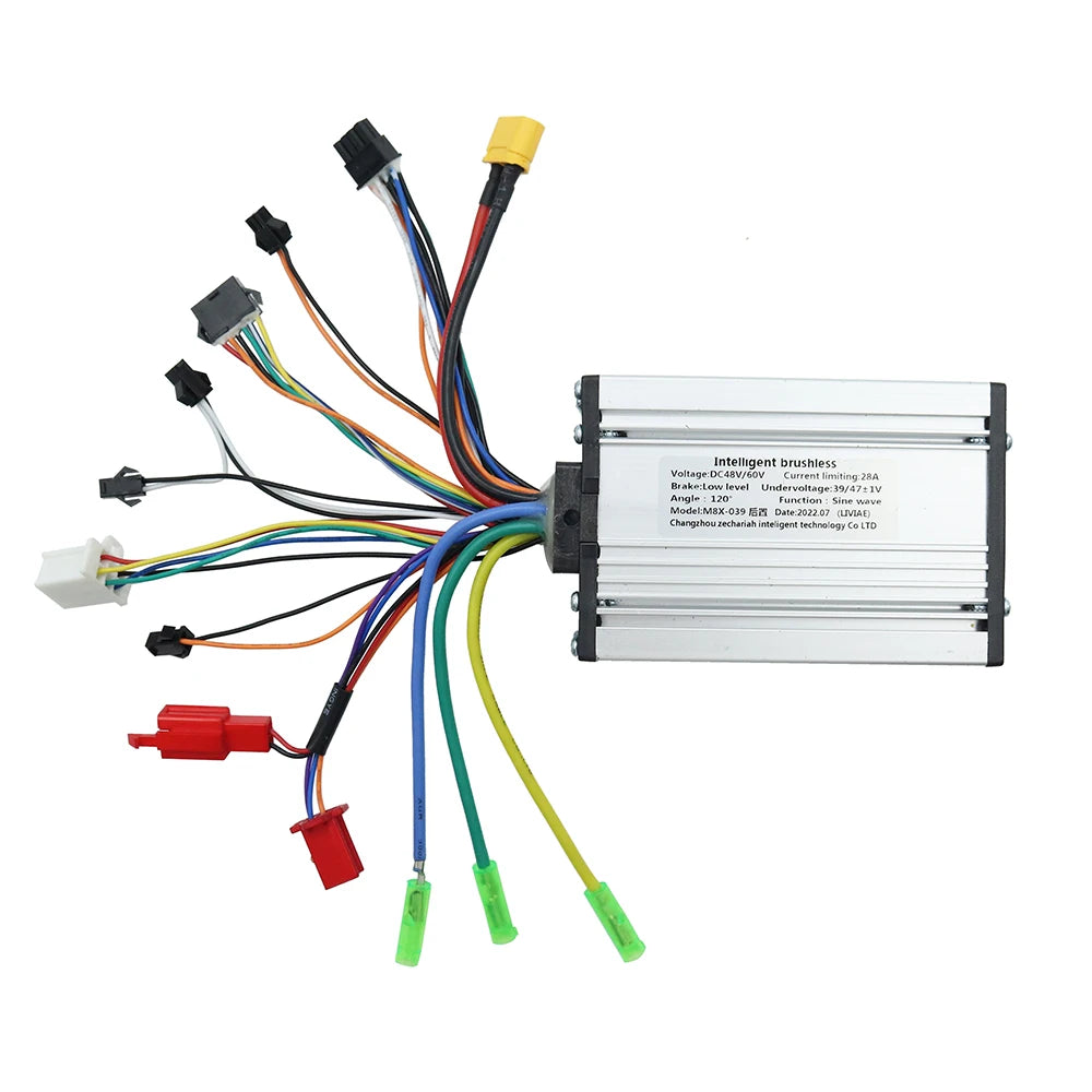 Electric Scooter Single Drive 48V 23A Dual Drive 48V-60V 28A Only Brushless Controller With Key LCD Display Accelerator