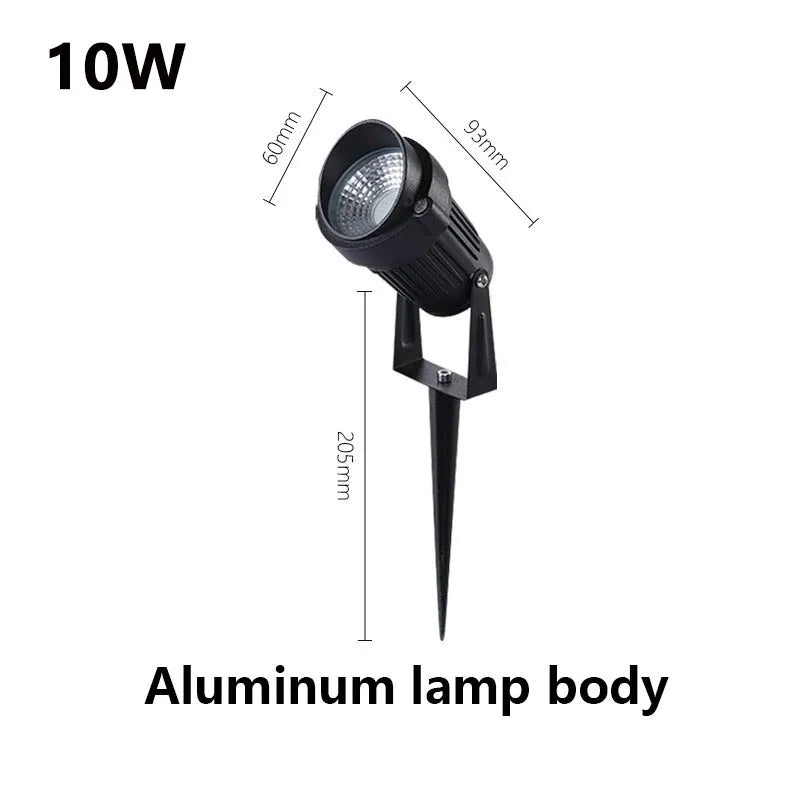 LED Garden Lawn Lamp 5W 10W 15W Outdoor Waterprof IP65 220V110V12V24V Landscape Spike Bulb Garden Path COB Lawn Spotlights