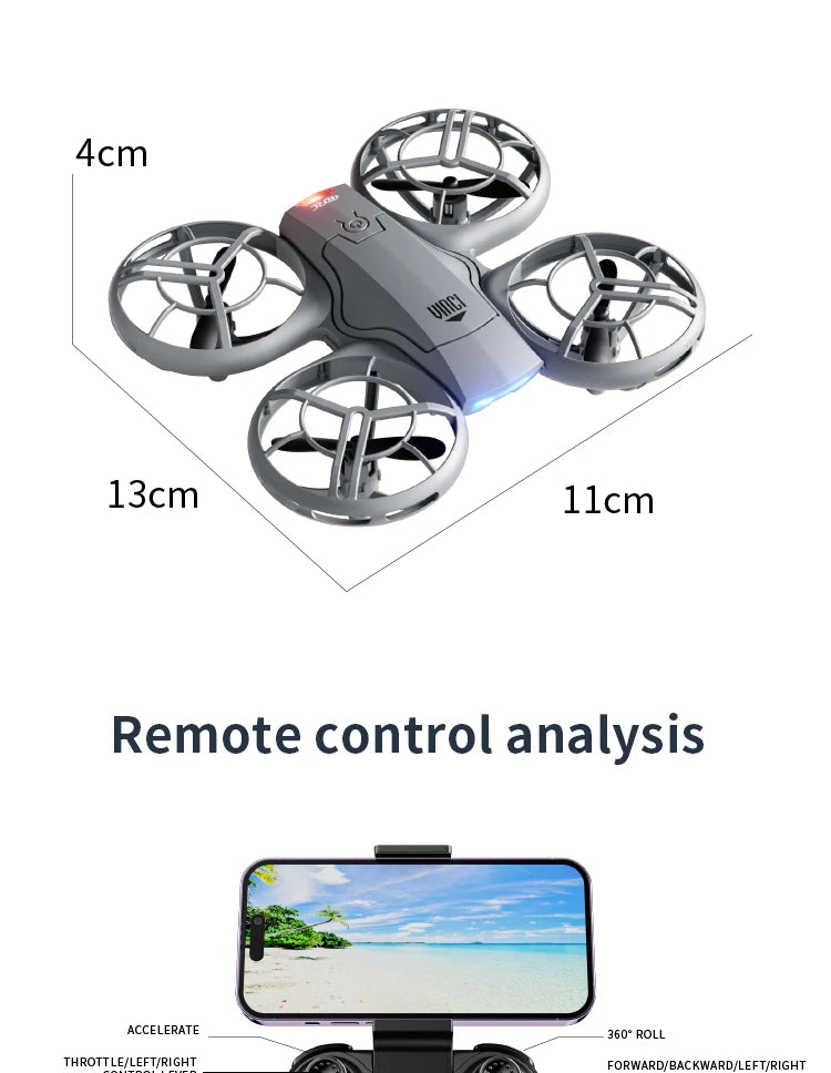 4DRC New V8 Mini Drone 6k profession HD Wide Angle Camera WiFi FPV RC Dron Height Keep Drones Helicopter Kids Toys Gifts