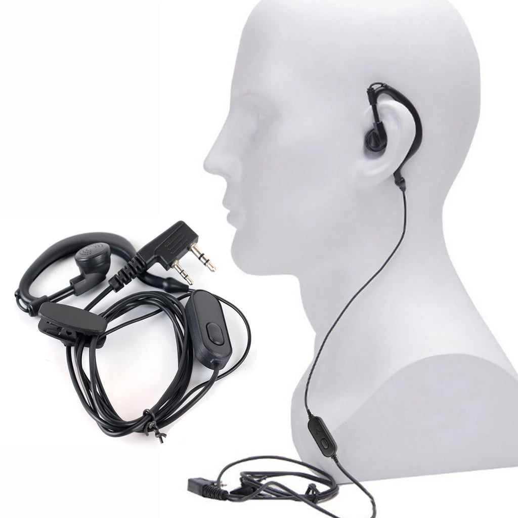 Earphone K Port Headsets For Walkie Talkie Accessories QuanSheng Baofeng UV 5R 5re 5ra Uv 5r UV-82 BF-888S 666S 777S Headset