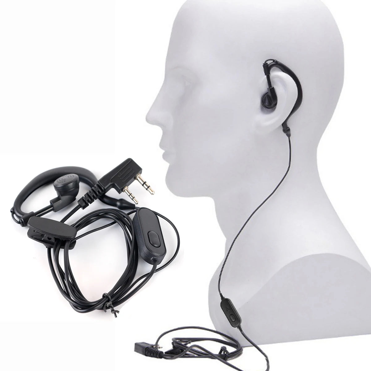 Earphone K Port Headsets For Walkie Talkie Accessories QuanSheng Baofeng UV 5R 5re 5ra Uv 5r UV-82 BF-888S 666S 777S Headset