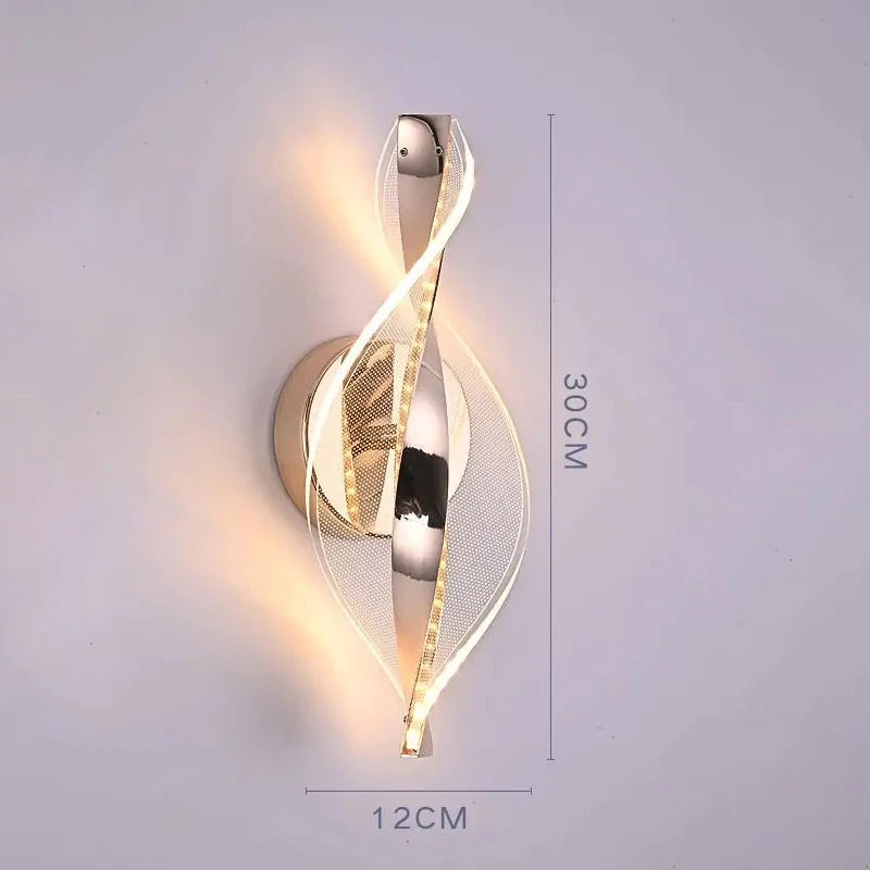 Nordic LED Wall Lamp Indoor Living Room Lighting Originality Lamps Home Decoration Aisle LED Acrylic Bedside Modern Wall Lights