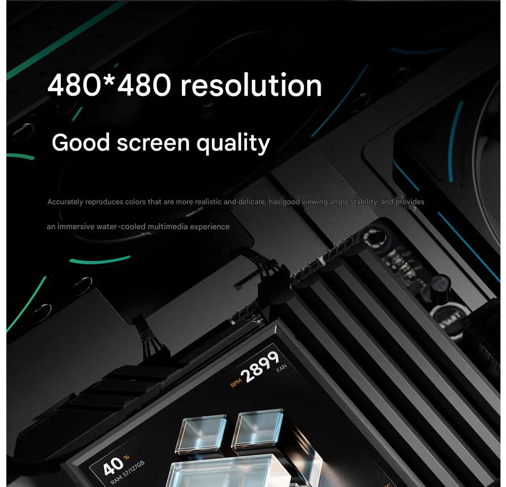 Thermalright PEERLESS VISION 360 UB ARGB All-In-One Liquid CPU Cooler, DIY Theme/With 3.95-Inch Display for LGA 1851/AM5/AM4