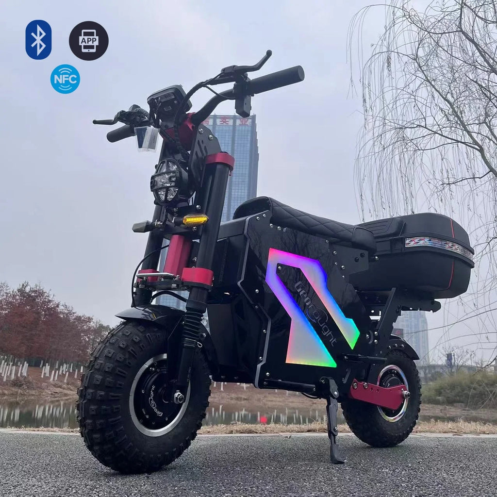 Boyueda S5 60V 45A Electric Scooter Dual Motor Controller 6000W 3000W*2 E Scooter Parts LIVIAE NFC Display Finger Twist Throttle