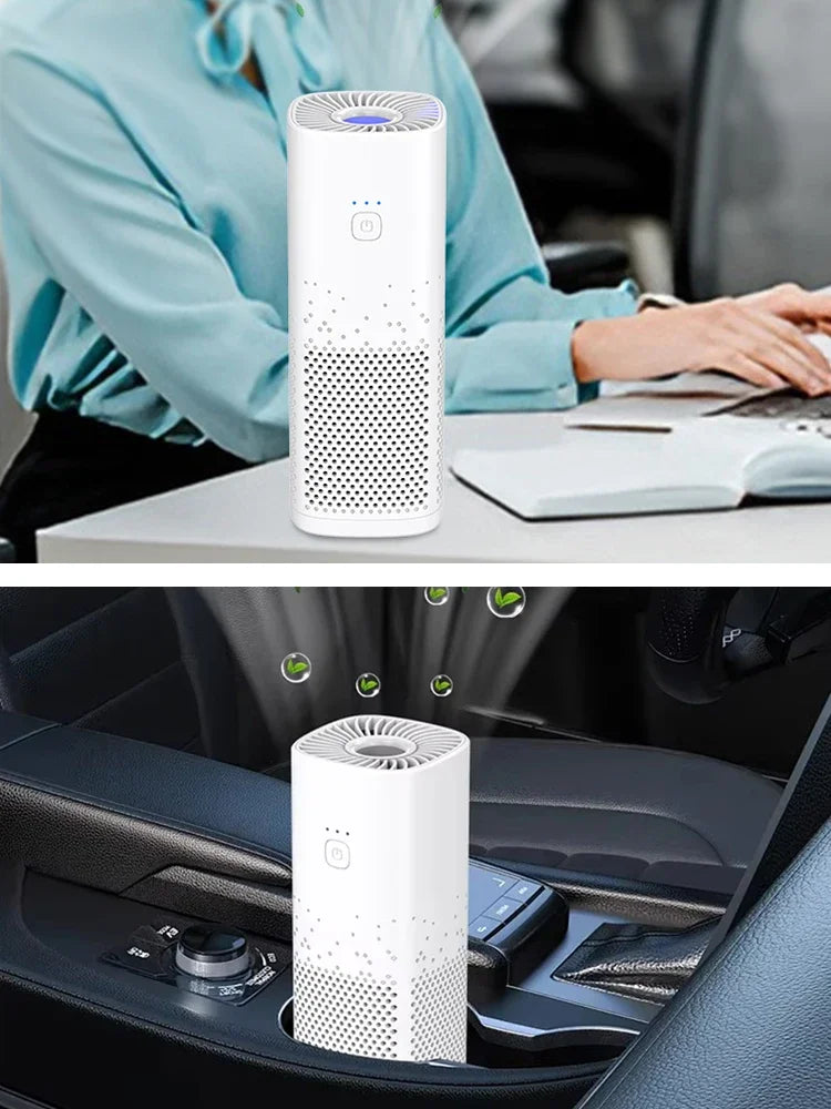 Mini Portable Air Purifier Car Office Pet Room Air Cleaner Air Freshener Eliminating Smoke with Filter Air Purifiers