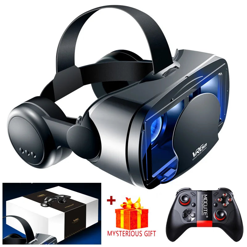 Virtual Reality Glasses 3D VR Headset Smart 7 Inches Helmet for Smartphones Phone Android iPhone Lenses Binoculars Goggles Viar