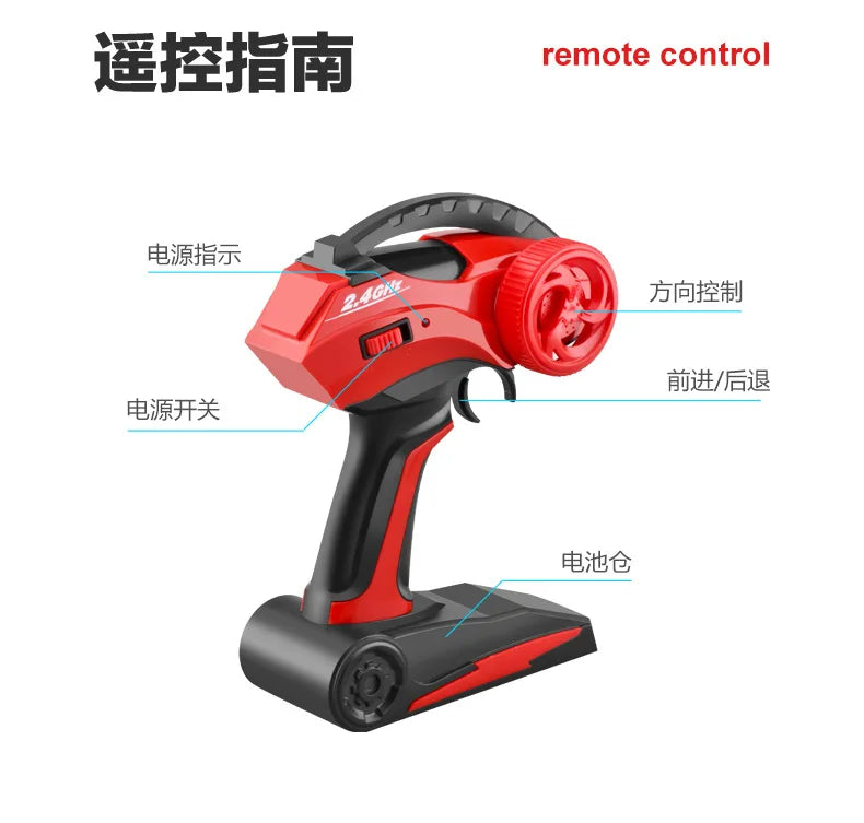 RC Car 1:12 2.4G  Alloy 6 Wheels Remote Control Car 4WD RC Off-Road Truck High Speed Electric All Terrain Climbing Toy Gift
