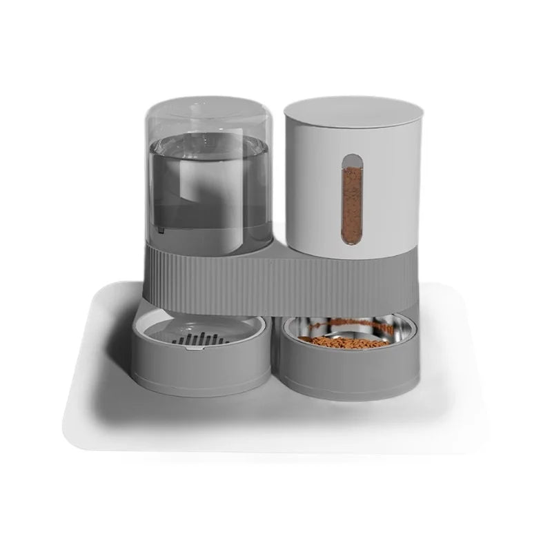 Large Capacity Automatic Pet Feeder and Water Dispenser All in One Dog Cat Bowl Smart Gravity Food Water Bowl for Pets