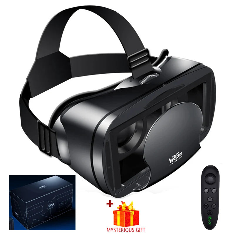 Virtual Reality Glasses 3D VR Headset Smart 7 Inches Helmet for Smartphones Phone Android iPhone Lenses Binoculars Goggles Viar