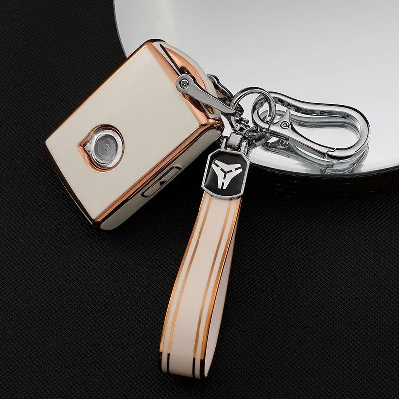 Car Remote Key Fob Case Cover for Volvo S60 S90 V90 XC40 XC60 XC90 Key TPU Protective Shell Premium Accessory