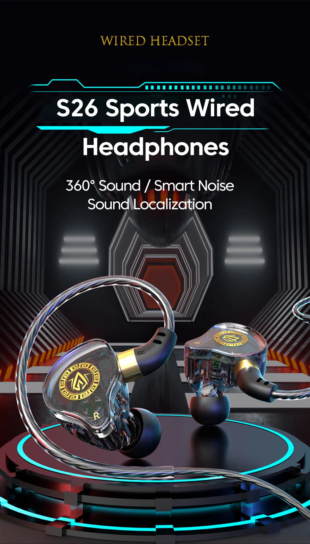 Elough Headset Gamer Headphones Wired Earphone Gaming Earbuds With Mic For Pubg CSGO Casque Phone Tablet Laptop Universal Game