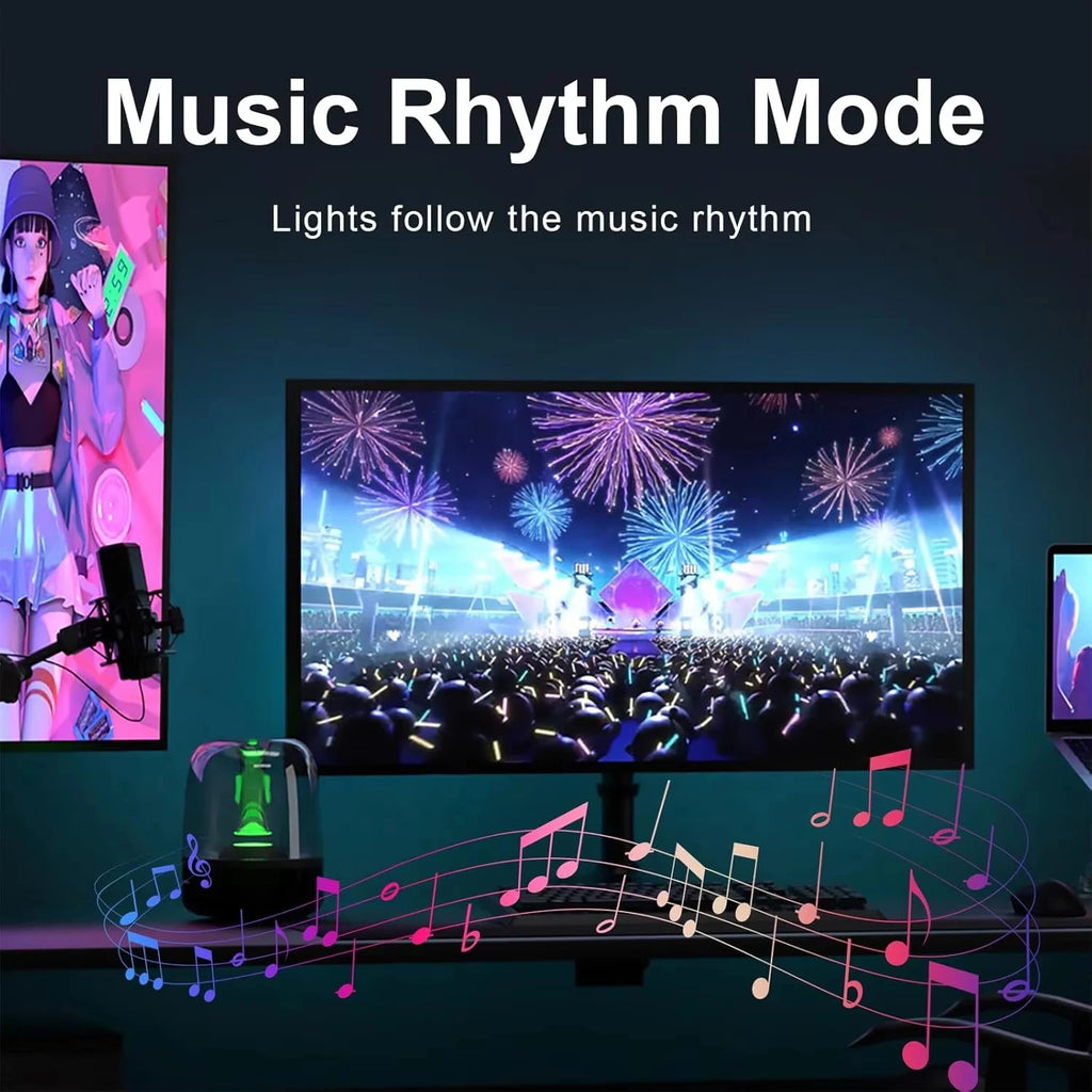 24-34inch Monitor LED RGBIC Gaming Neon Backlight Sync with App USB Powered 5V LED Light for PC Sync Music Lighting for Computer