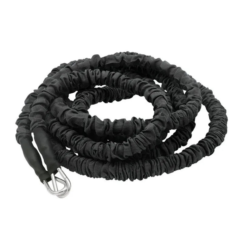 Double Resistance Training Rope Elastic Band for Track and Field Running, Explosive Power, Jumping & Physical Fitness Training