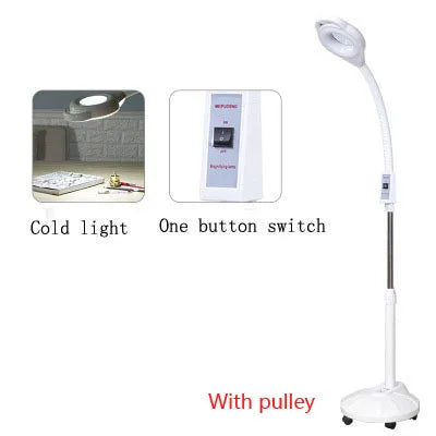 16X LED Lighting Magnifying Glass for Tattoo/Manicure and eyelashes/Skincare Beauty  Round fill light dimmable light