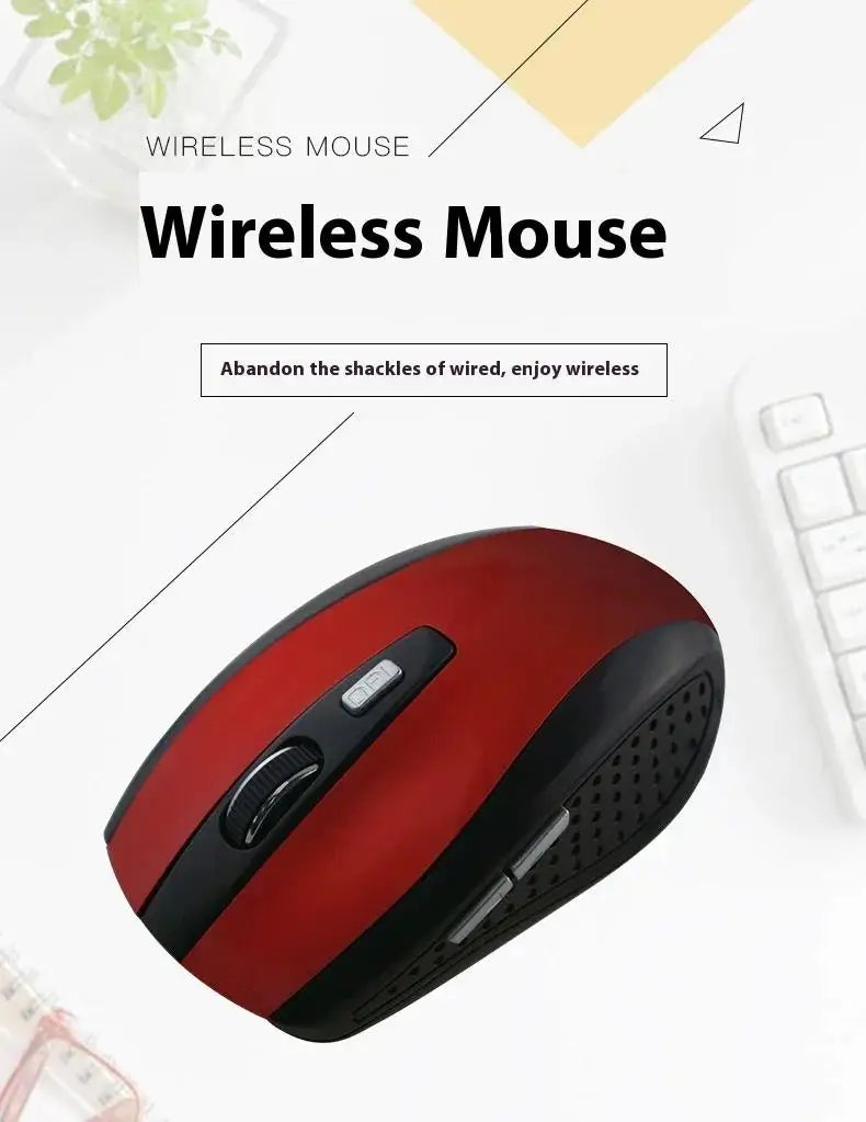 Wireless Mouse Silent Mouse 2.4G Portable Mobile Optical Office Mouse Adjustable 800/1200/1600 DPI For Notebook Laptops Computer