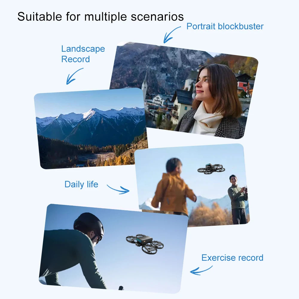 Aerial Photography Drone with 8K Camera -M8 GPS FPV Foldable Quadcopter Follow Me Mode Auto Return 5G WiFi RC Toy Gift for Adult