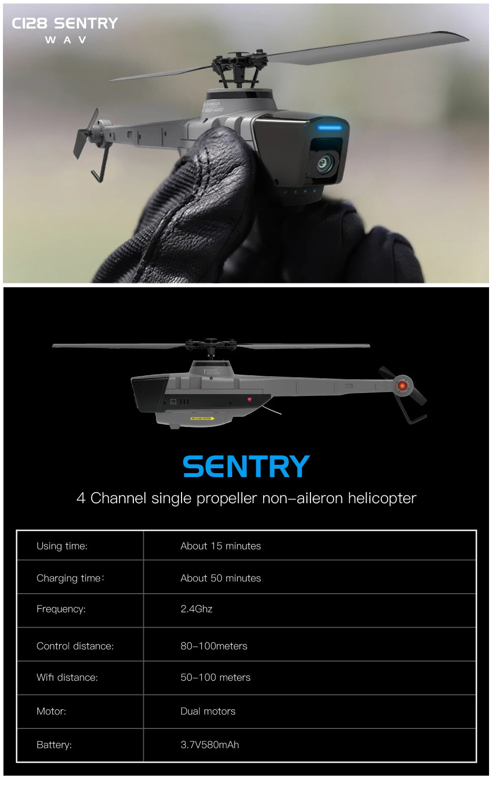 Black Hornet C128 RC Helicopter 4 Propellers 1080P Camera 6 Axis Electronic Gyroscope Air Pressure for Height Vs C186 RC Drone