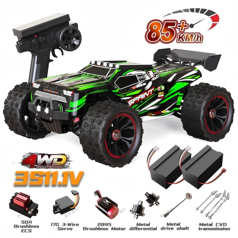 4WD Remote Control Car Off Road 4x4 RC High Speed Buggy Truck Super Brushless 50 or 85KM/H Fast Drift Racing Toy Kids Adults
