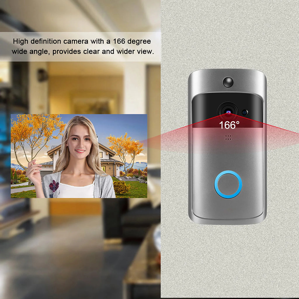 Door Phone System Wifi Video Doorbell Smart Wifi Video Intercom Wireless Infrared Doorbell Doorphone Access System Door Camera