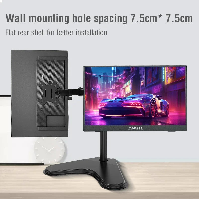 Anmite 14/16-Inch Portable Touch Monitor 1200P HDR 16:10 Low Blue Light For XBox PS4 / 5 Switch Cell Phone PC Loptop Extension