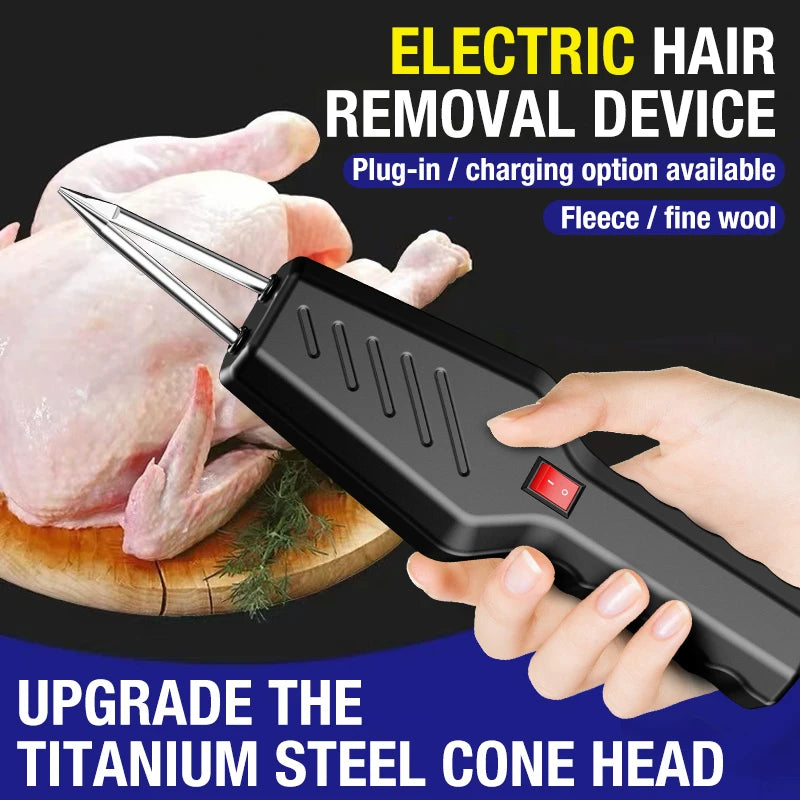 Electric hair removal tool for chicken feathers, duck feathers, goose feathers, handheld household hair removal machine, fully a