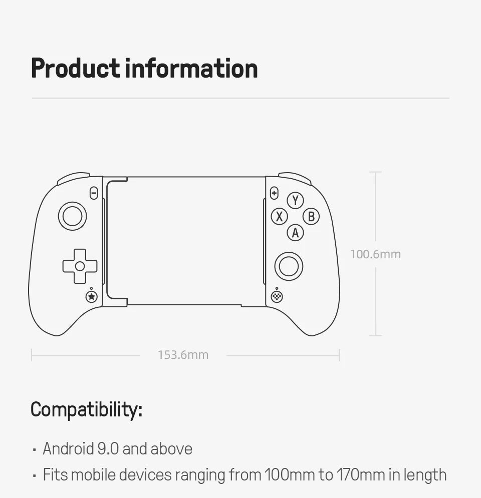 8BitDo-Ultimate Bluetooth Mobile Gaming Controller for Android devices,  with Hall Effect Joysticks and Hall Triggers