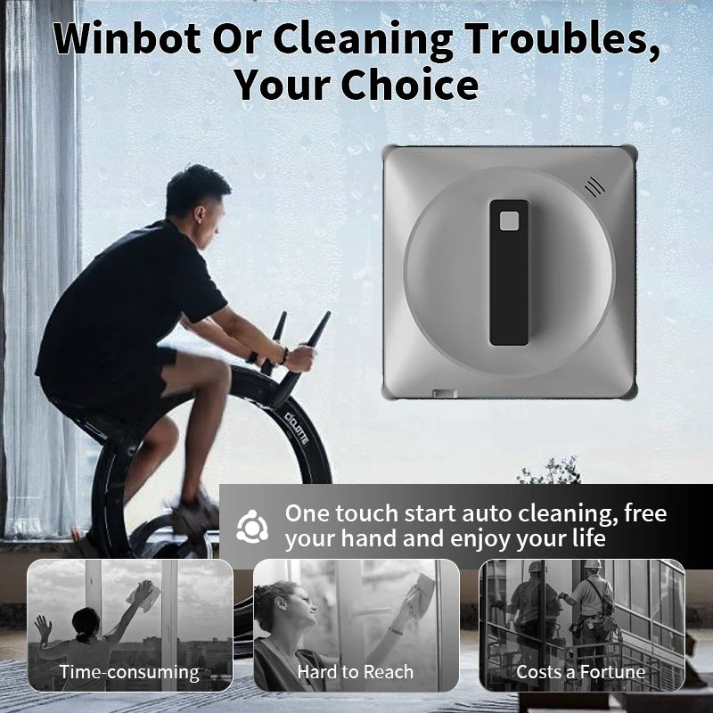 Vacuum cleaning robot, intelligent memory, high-vacuum vacuum cleaner, laser sensor, glass cleaning robot