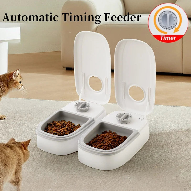 Pet Automatic Timing Feeder Detachable Large Capacity Dog Dry Food Dispenser Smart  Food Feeder Timed for Cats Dogs