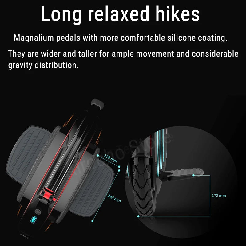 Original INMOTION V10F Self Balance Scooter 84V 960Wh Battery 2000W Motor Unicycle 40km/h Speed with APP Smart Monowheel EUC