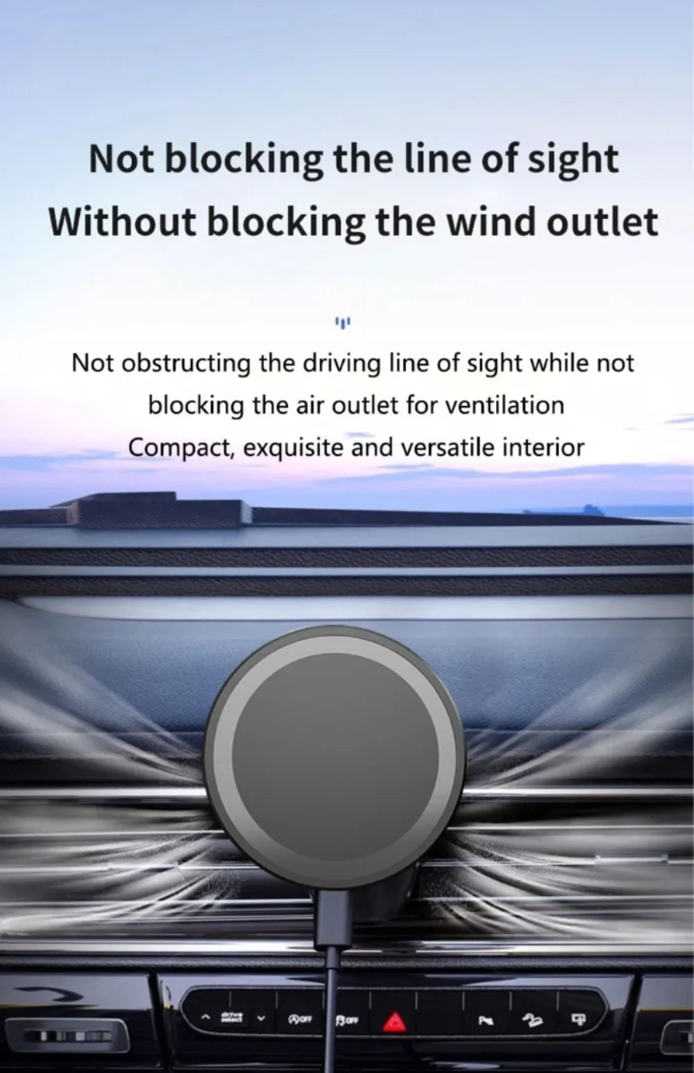 MagSafe Car Wireless Charger 30W - Air Vent Clip Phone Holder - Stable Grip For iPhone 13-17 Pro Max & Fast Charging Stand