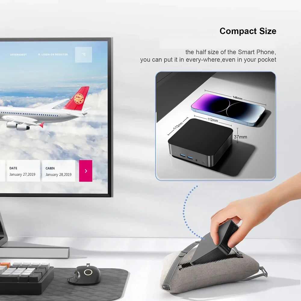 Mini Computer PC Windows 11 intel core i9 8950HK 16GB DDR4 512GB 1TB 2TB SSD M.2 UHD Graphics 1000Mbps Portable Mini PC Desktop