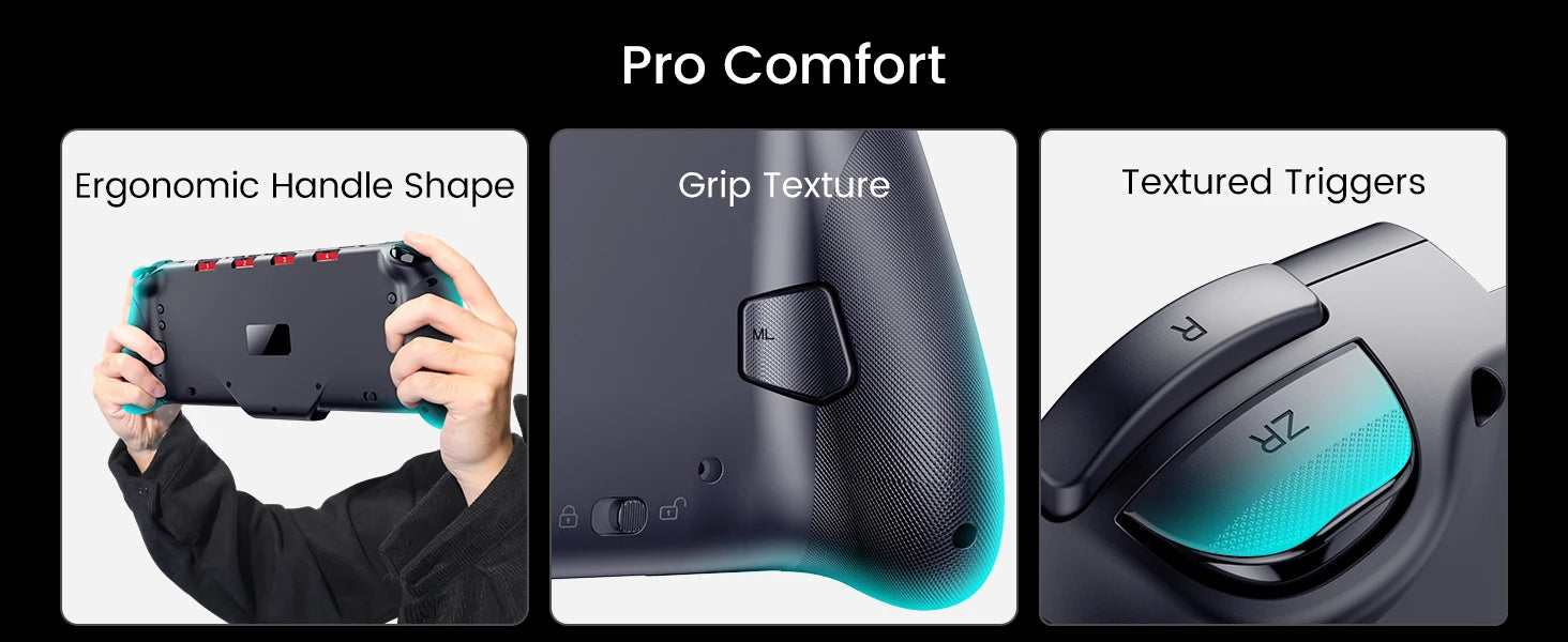 BEBONCOOL Wireless Game Controller for Switch 2 Programmable Gamepad Bluetooth Controller with RGB Hall Effect Joysticks