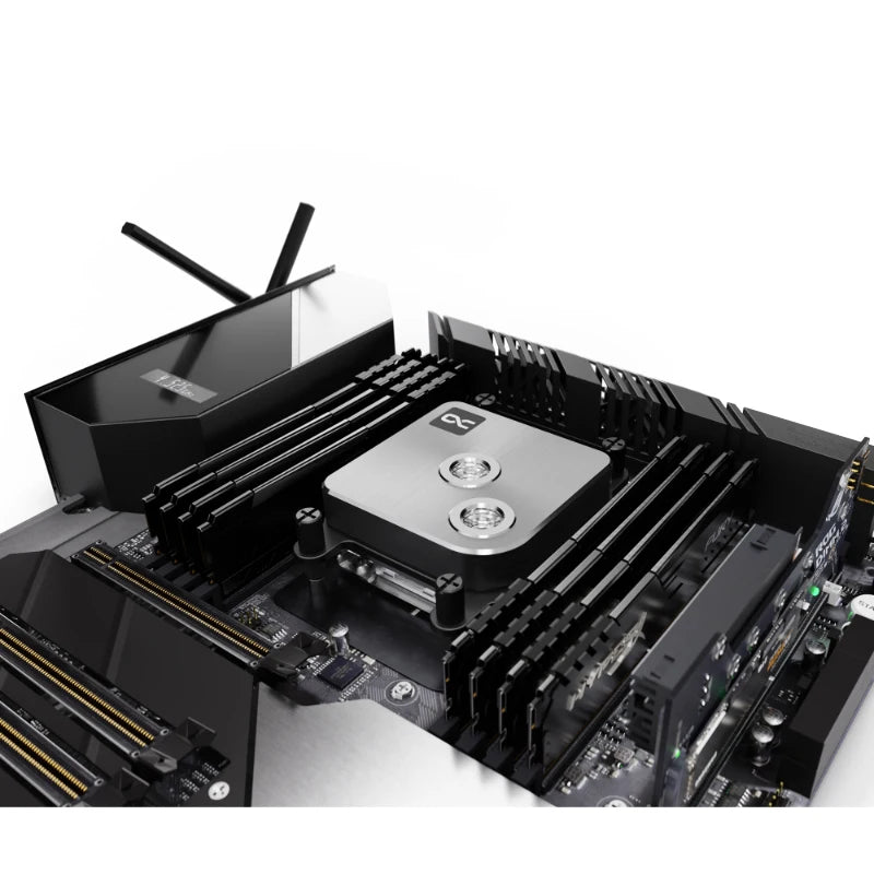 Alphacool Core 1 CPU Water Block Compatible AMD AM4,AM5,For INTEL LGA 1700,1851 Cooler,Nickel Plated Copper,Black,Silver,White