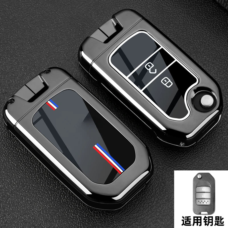Car Key Fob Pocket Cover Case For Honda Civic CR-V HR-V Accord Jade Crider Odyssey 2015- 2018 Remote Protector Accessories