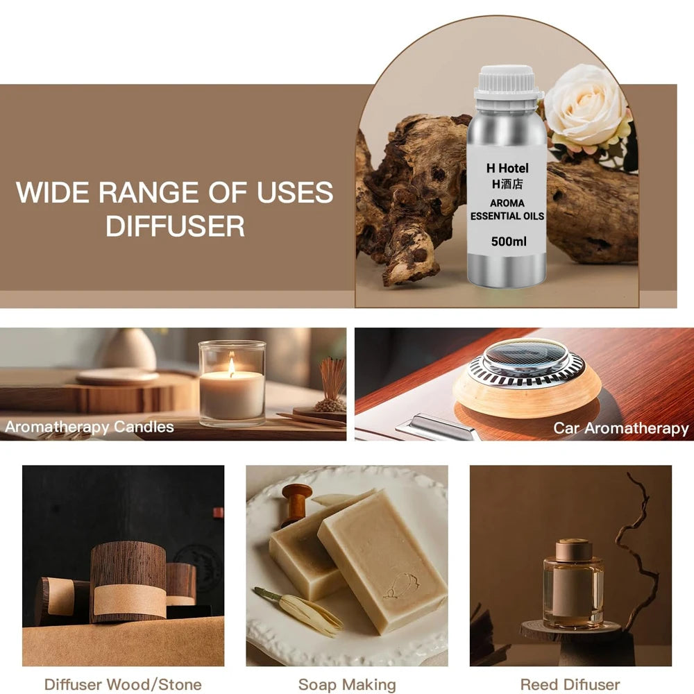 Fragrance for Diffuser 500ml Aromatic Diffuser Perfume Oil Essential Oils Oasis Fragrant Device Home Hotel Scent Diffuser Oil