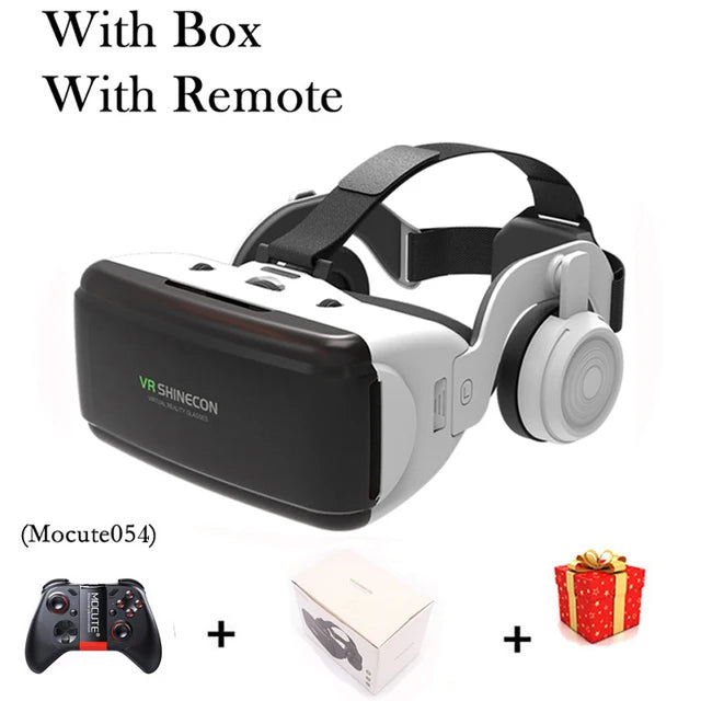 Virtual Reality VR Glasses Headset Viar Devices 3D Helmet Lenses Smart Goggles For Phone Smartphones Cell Viewer Mobile Game Set